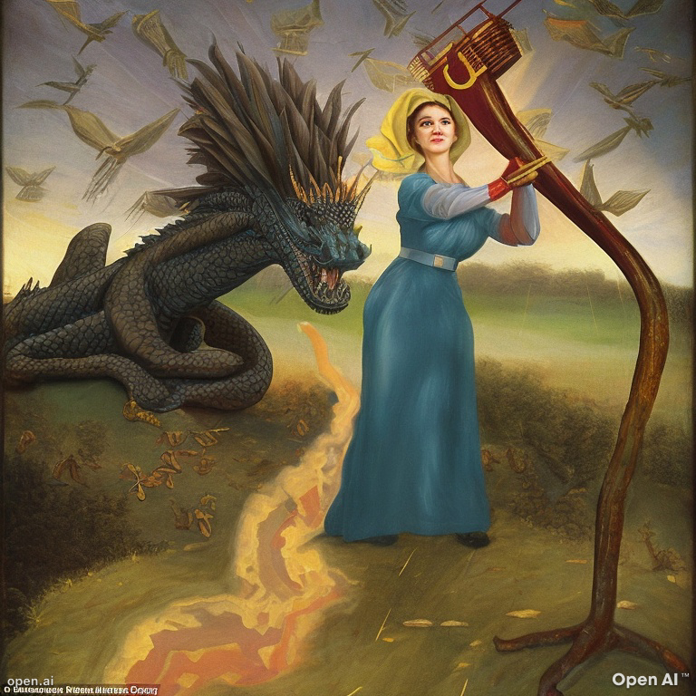 A princess and a dragon